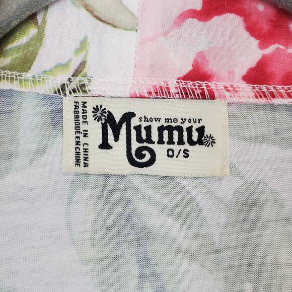 Show Me Your Mumu Brie Kimono Robe Garden Of Blooms Pink Floral OS Whimsy Fairy - Picture 4 of 12